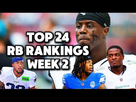 Fantasy Football RB Rankings Week 2 | Top 24 Running Backs