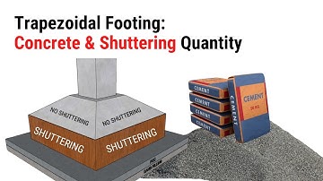 Trapeziumvormige fundering: beton- en bekistingshoeveelheid | Kostenraming | Bouwkunde Tutor