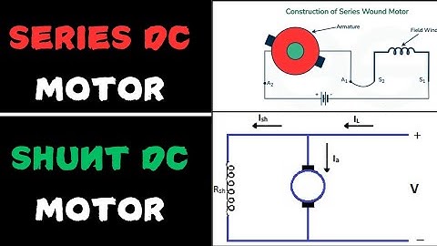 Series Wound DC Motor and Shunt Wound DC Motor Explained!! Series DC Motor Vs Shut DC Motor