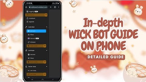 IN-DEPTH Wick Discord Bot Tutorial ON PHONE | Discord Guide