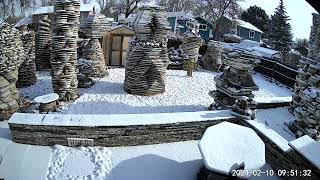 Typical February Days #timelapse #shadows #rockgarden #reclaimed #yardart