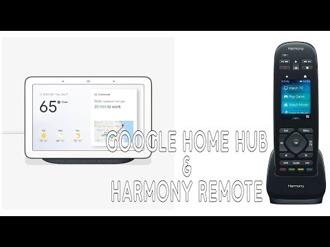 dæk Creed sindsyg Google Home Hub and Logitech Harmony Remote Control - YouTube