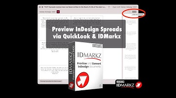 InDesign QuickLook Previews in Spreads