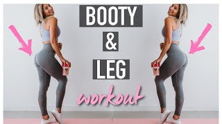 The Best LEG & BOOTY Exercises w/ Resistance Bands // Grow your booty from HOME by Vicky Justiz