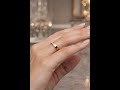 Anillo de Compromiso Oro 18K Rosado Medio Rivier 💍 Elegante y Cómodo