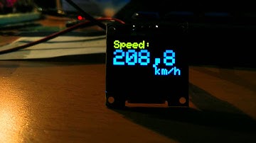 Arduino model railroad speedometer