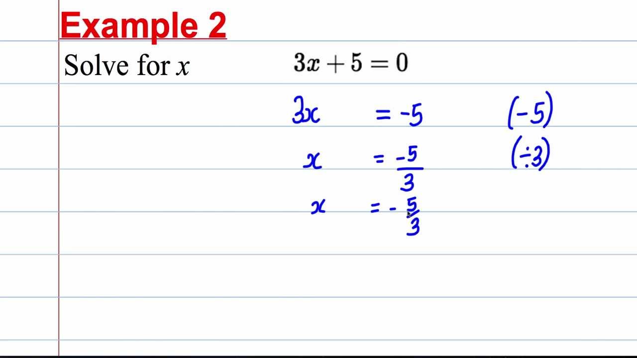 GCSE Maths Revision - Solving Linear Equations (22) With Solving Equations Review Worksheet