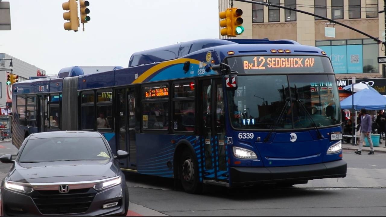 NYCT Bus: 2025 New Flyer XD60 #6339 on the Bx12 at Fordham Road
