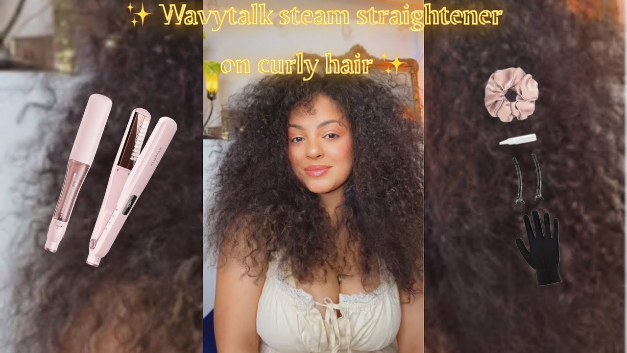 I Tried The Viral WavyTalk Steam Straightener!!