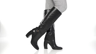 Tory Burch Banana Heel Buckle Boot 100 mm SKU: 9836335 - YouTube