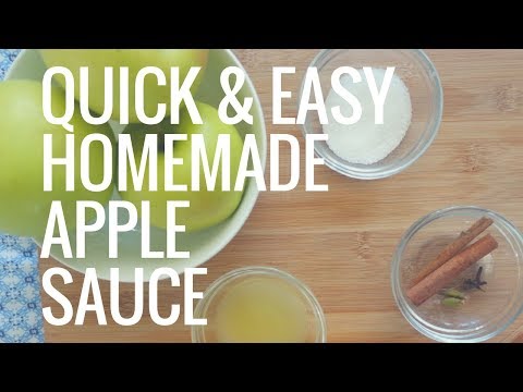 Homemade Apple Sauce Recipe (made from scratch) -- Quick & Easy