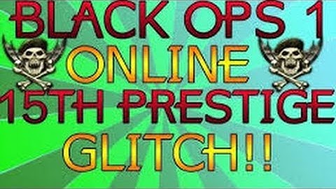 Black Ops Brand New 15th Prestige Glitch And Max Cod Points