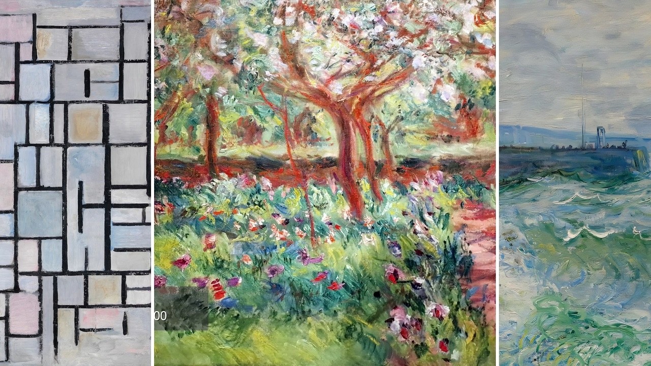 Fine Art TV — Silent Art Gallery · August 1 Afternoon | Apple Trees In Bloom 1900… & others