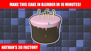 Blender Tutorial: Modeling a Cake | Nathan's 3D Factory