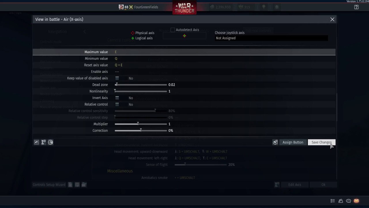 war thunder speaker settings