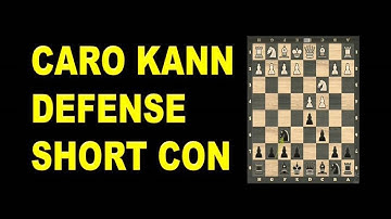 Caro Kann Defense Short Con | Chess Openings | Chess Tricks | Chess Game | Learn Chess