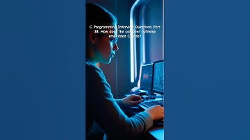 C Programming Interview Questions Part 38:  How does the compiler optimise embedded C code?