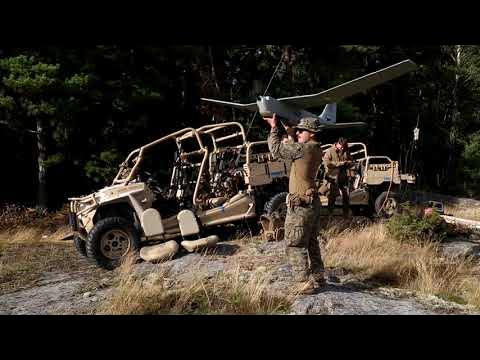U.S. Marines deploy RQ-20 Puma UAV in Sweden - YouTube