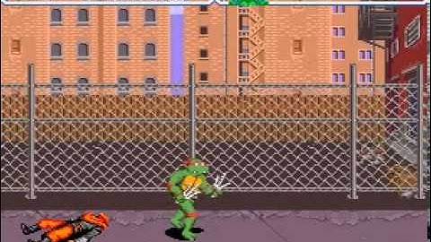 TMNT   Turtles in Time SNES   Stage 2 Alleycat Blues