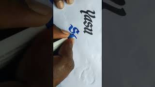 Yasu Seeru Name Marker Pen Writing Video Design English Word Video YouTube Short Handwriting Video