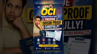 OCI Card 2026 | Submit Strong Documents Carefully | VPS TRAVEL #OCI #OriginProof #OCIApplication