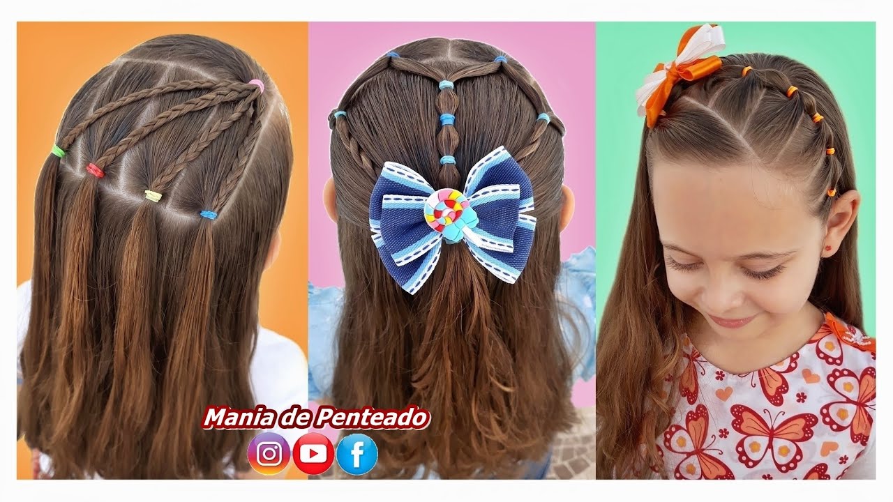 Lindos Penteados Fáceis com Cabelo Solto para Meninas | Beautiful & Easy  Hairstyles for Girls.🥰💕 - thptnganamst.edu.vn