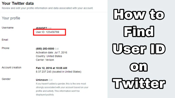How to Find Your User ID on Twitter - how to find your twitter account ID