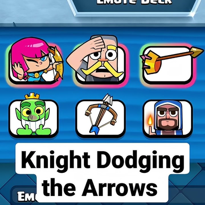 Knight Dodging The Arrows Emote Combo #shorts #clashroyale