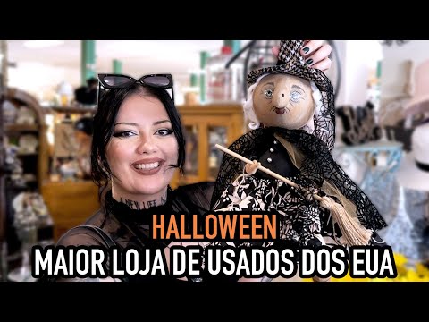 COMPRAS DE HALLOWEEN NA MAIOR LOJA DE USADOS DOS ESTADOS UNIDOS 🎃