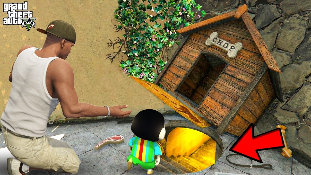 Franklin Found Shinchan Most Secret Base Inside House In GTA V || SHINCHAN GTA 5 VIDEO