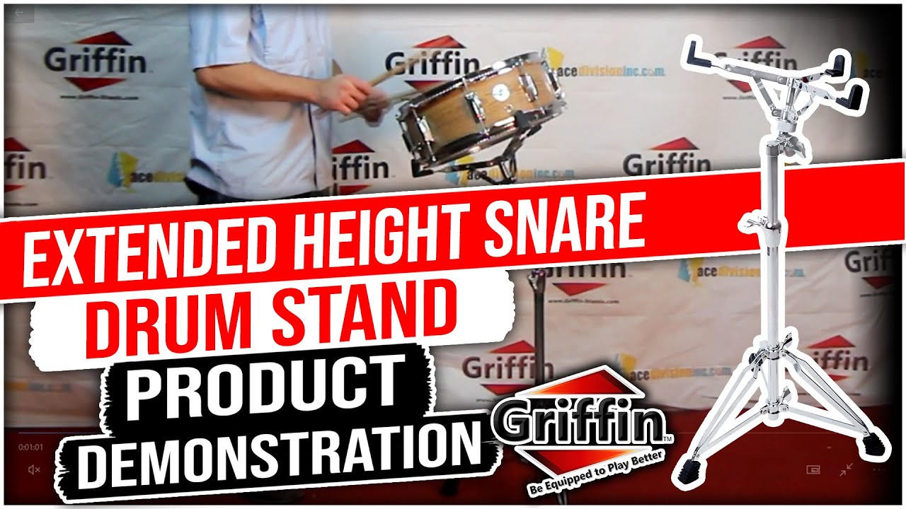Griffin Extended Height Snare Drum Stand Product Review and