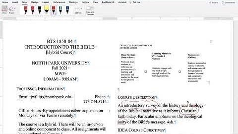 Syllabus Explanation - BTS 1850 - Fall 2021