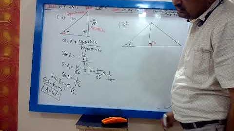 9 th ICSE Maths ; Chapter-24: Solution Of Right Triangles, Part-1