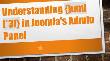 Understanding {jumi [*3]} in Joomla