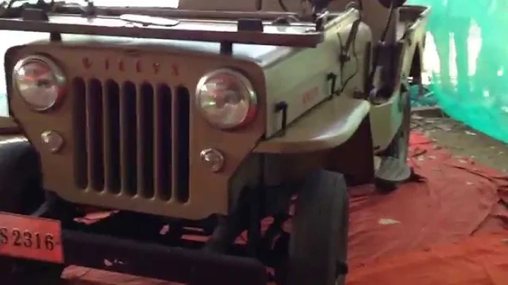Vintage Willys jeep in India