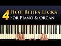 Four Hot Blues Licks for Piano and Organ