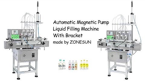 ZONESUN ZS-DTMP6M 6 Diving Nozzles Magnetic Pump Cosmetics Liquid Bottle Filling Machine