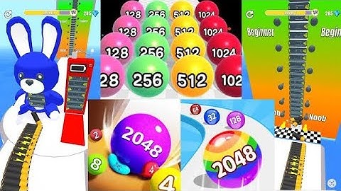 Crowd Numbers Run 2048 vs battery Run 2048 Merge All Levels Gameplay | Android, iOS | Satisfying