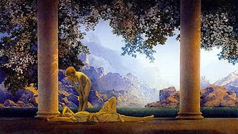 "Daybreak" Painting by Maxfield Parrish - 30 Minut...