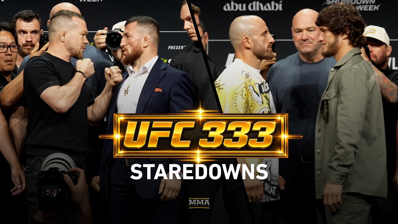 UFC 333 Staredowns | Volkanovski vs. Evloev | Yan vs. Dvalishvili 3 | MMA Fighting