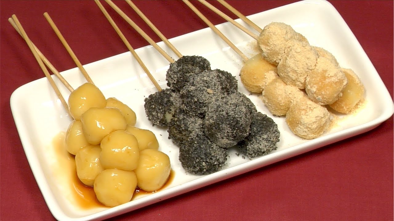 Tofu Dango Recipe (Japanese Sweet Dumpling Dessert) [Remastered] | Cooking with Dog