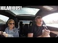 Wife REACTS to 630HP loud Mercedes C63! (She didn't know the camera was on)