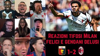 Tifosi Milan felici e genoani delusi dopo Genoa 1-2 Milan | Serie A G37