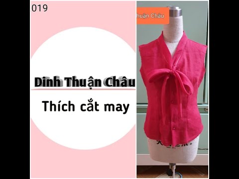 Cách may dây cổ áo cột nơ | Foci