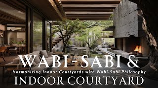 WABI SABI Philosophy \& Indoor Courtyards Harmony : Embracing Serenity \& Nature Inspired Living