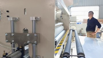 Automatic kitchen towel paper rewinding machine and band saw cutting machine