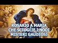 Rosario a maria che scioglie i nodi  misteri gaudiosi