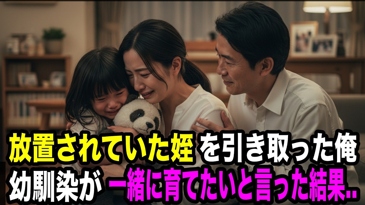 親戚から邪魔者扱いされていた姪を引き取った俺 → 隣に住んでいる幼馴染が姪の母親のような優しさで接してくれた結果...【感動する話】【馴れ初め】