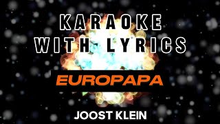 Joost Klein - Europapa (karaoke with lyrics)