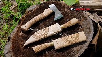 𝑯𝒂̀𝒐 𝒌𝒉𝒊́ 𝑽𝒊𝒆̣̂𝒕 𝑵𝒂𝒎 🇻🇳 🇻🇳 🇻🇳  Dao mèo và rìu Hoa văn trống đồng - Hàng Chuẩn Của HTX Dao Phúc Sen